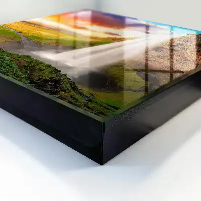 Wall mounted key cabinet A stunning landscape with greenery in the background