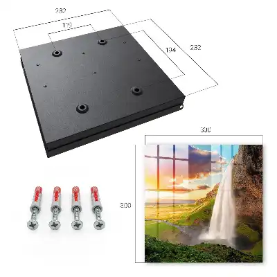 Wall mounted key cabinet A stunning landscape with greenery in the background