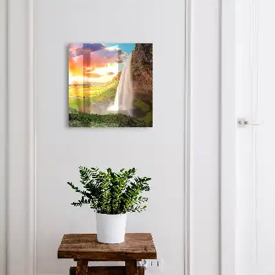 Wall mounted key cabinet A stunning landscape with greenery in the background