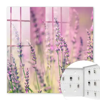 Key box for home A purple garden on a summer day