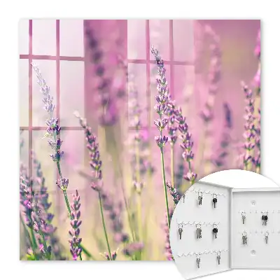 Key box for home A purple garden on a summer day