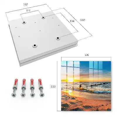 Key cabinet Sunset over the sea with a beach