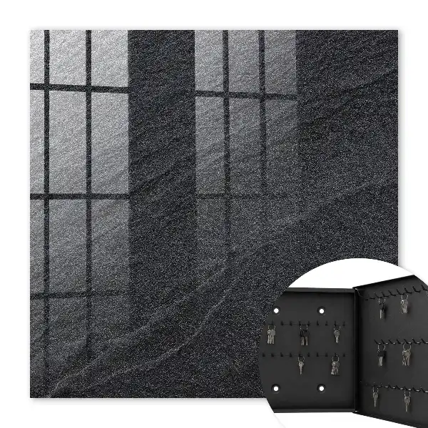 Key box for home Stone structure in black and gray