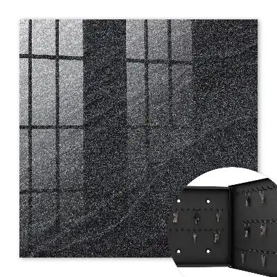 Stone Effect Key Box in Black and Gray
