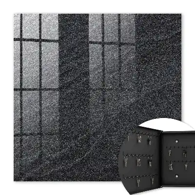Stone Effect Key Box in Black and Gray