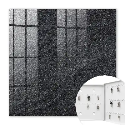 Stone Effect Key Box in Black and Gray