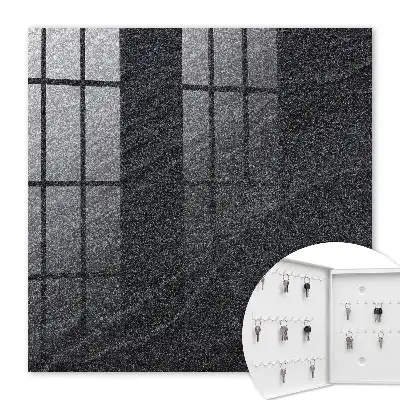 Key box for home Stone structure in black and gray