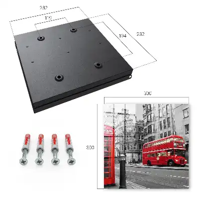 Wall mounted key cabinet London contrast with the red box