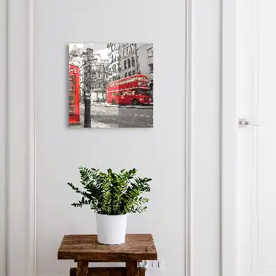 Wall mounted key cabinet London contrast with the red box