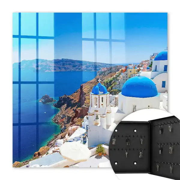 Key cabinet Greek island by the sea