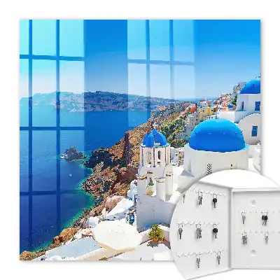Key cabinet Greek island by the sea