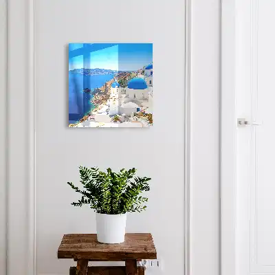 Key cabinet Greek island by the sea