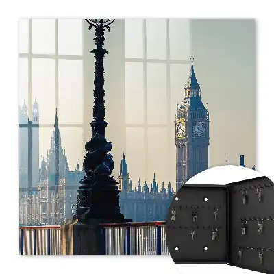 Decorative key box The urban charm of architecture at dawn