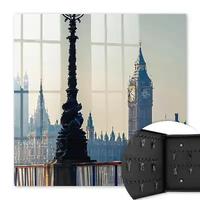 Decorative key box The urban charm of architecture at dawn