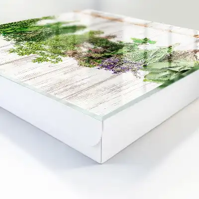 Decorative key box Dried herbs in a rustic style