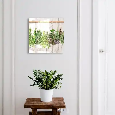 Decorative key box Dried herbs in a rustic style