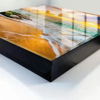 Wall mounted key box Sunset in warm colors