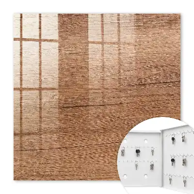 Decorative key box Wooden texture with natural grain