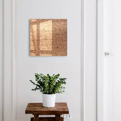 Decorative Wooden Key Box with Natural Grain