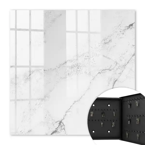 Gray patterned wall mounted key cabinet