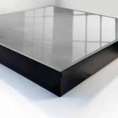 Gray key cabinet with delicate abstract patterns