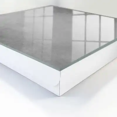 Gray key cabinet with delicate abstract patterns