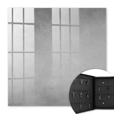 Key cabinet Gray abstraction with delicate patterns