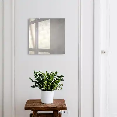 Gray key cabinet with delicate abstract patterns