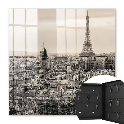 Key box for home Urban elegance with the Eiffel Tower