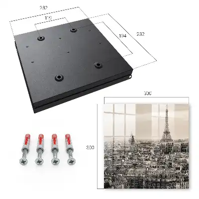 Key box for home Urban elegance with the Eiffel Tower