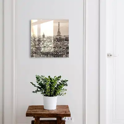 Key box for home Urban elegance with the Eiffel Tower