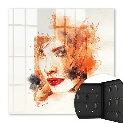 Key cabinet A feminine watercolor full of energy