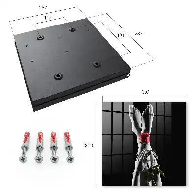 Wall mounted key box The elegance of a rose in white and red
