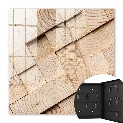 Key box for home Wooden texture giving warmth