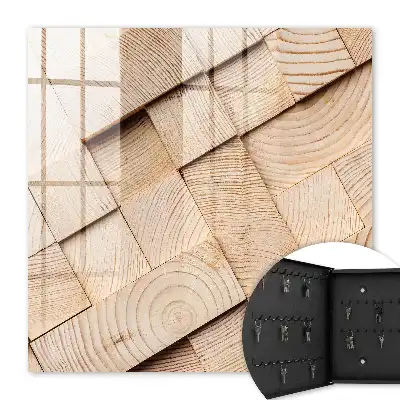 Key box for home Wooden texture giving warmth