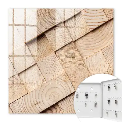 Key box for home Wooden texture giving warmth