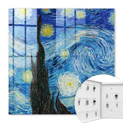 Key cabinet The night sky in shades