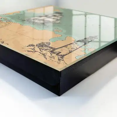 Wall mounted key cabinet Lighthouse Sea Adventure