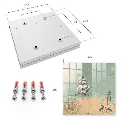 Wall mounted key cabinet Lighthouse Sea Adventure