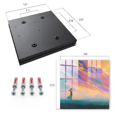 Key box for home with a dreamy scene above the figure