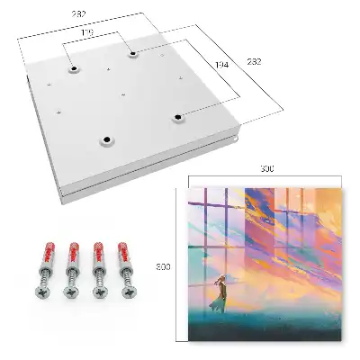 Key box for home with a dreamy scene above the figure