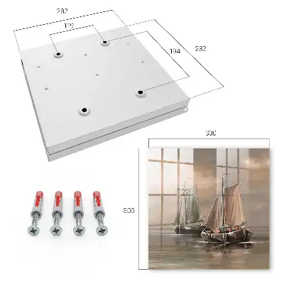 Decorative key box Sea sailing ships colors