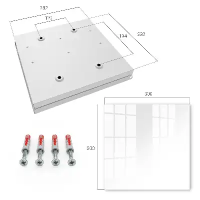 Wall mounted key cabinet Black background