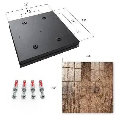 Wooden texture key cabinet