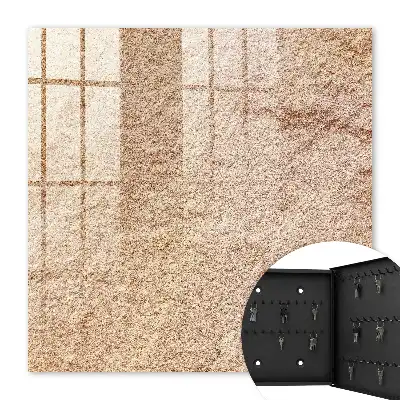 Wall mounted key box Beige sand pattern