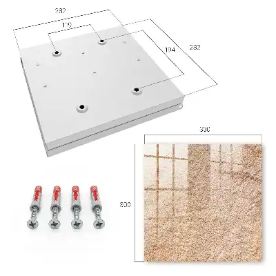 Wall mounted key box with beige sand pattern