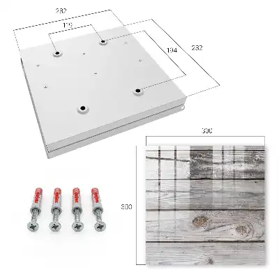 Decorative key box Wooden texture makes a cozy space