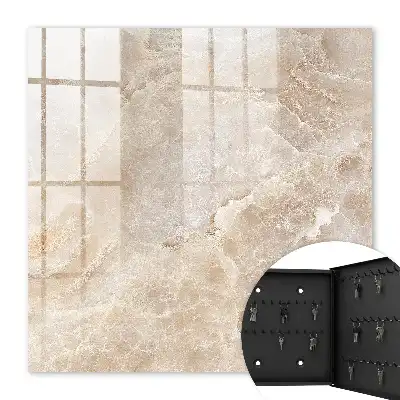 Beige Marble Wall Mounted Key Box