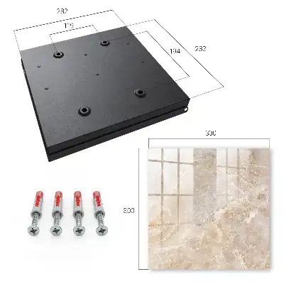 Beige Marble Wall Mounted Key Box