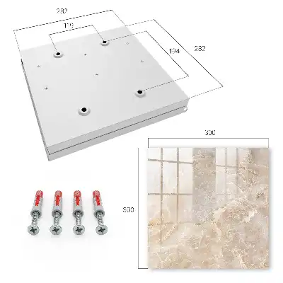 Beige Marble Wall Mounted Key Box